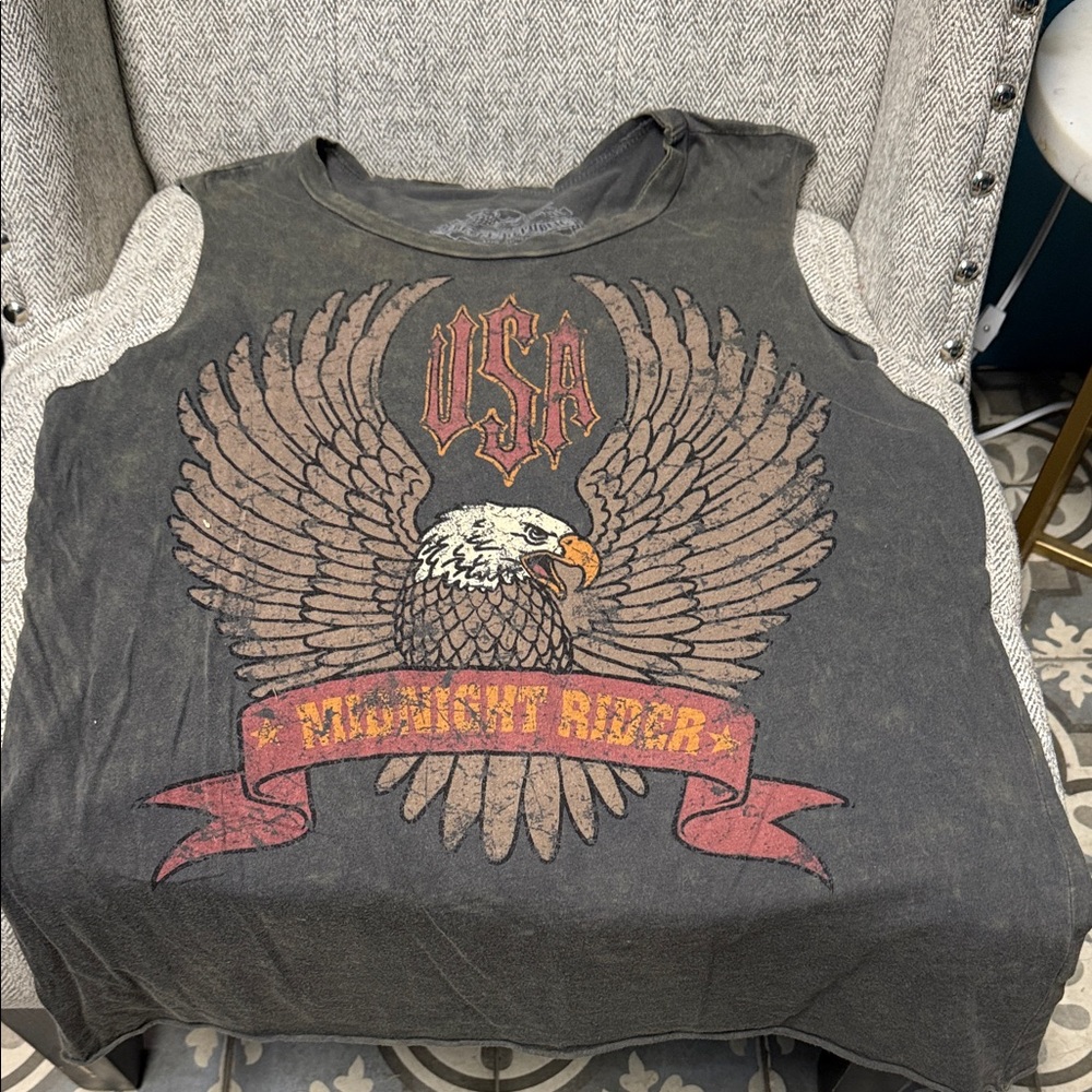 USA Midnight Rider Graphic Tank Top
